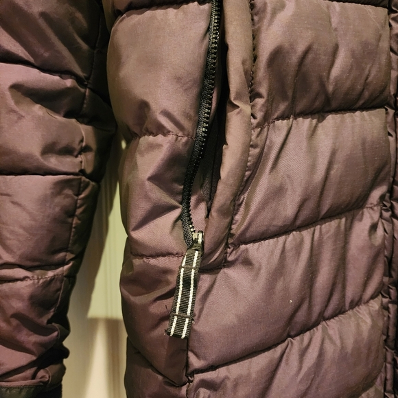 All In Motion Girls Hooded Purple Puffer Jacket Size XL 14/16 - Picture 3 of 16